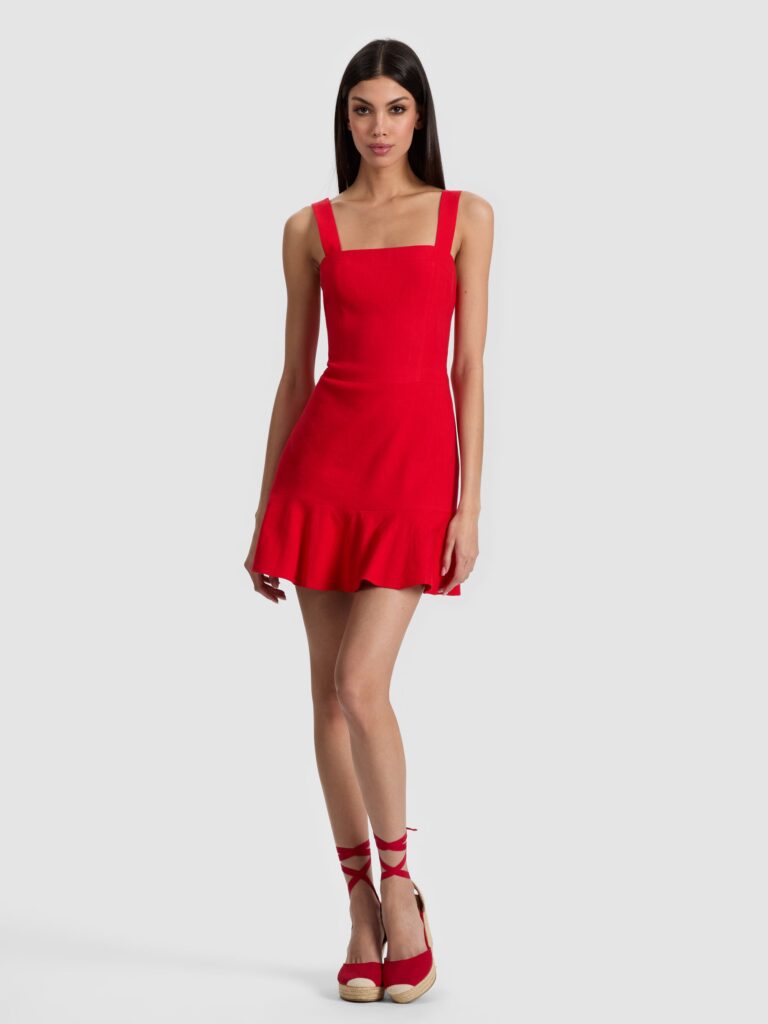 Kaidra Drop Waist Mini Dress Full Size Image 1