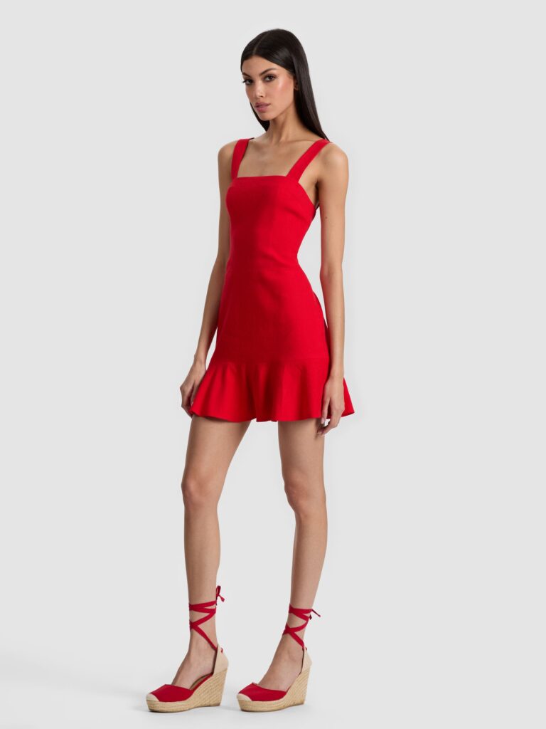 Kaidra Drop Waist Mini Dress Full Size Image 2