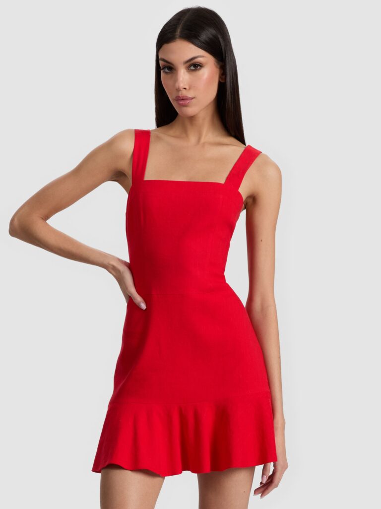 Kaidra Drop Waist Mini Dress Full Size Image 6