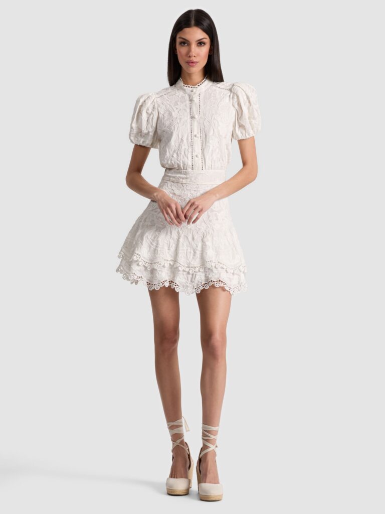 Loryn Embroidered Shirt Dress Full Size Image 1