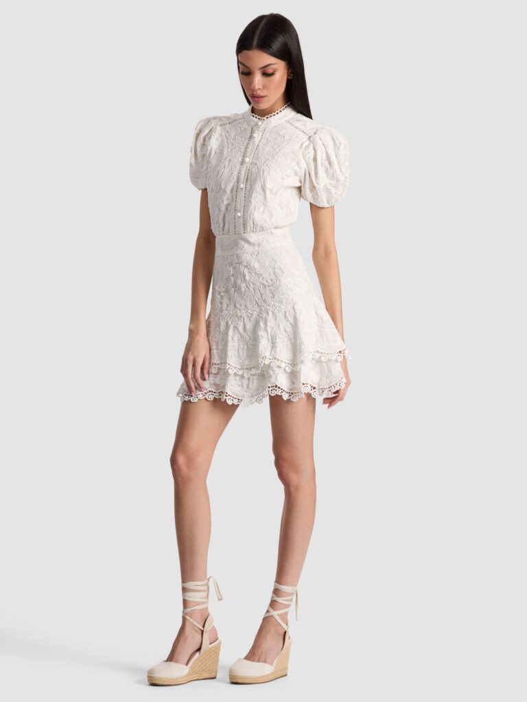 Loryn Embroidered Shirt Dress Full Size Image 5