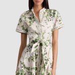 Lucy Stretch Cotton Mini Shirtdress Thumbnail 2