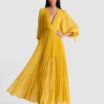 Nya Pleated Maxi Dress Thumbnail 1