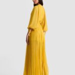 Nya Pleated Maxi Dress Thumbnail 4