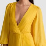 Nya Pleated Maxi Dress Thumbnail 5
