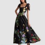 Oriana Drop Waist Midi Dress Thumbnail 1
