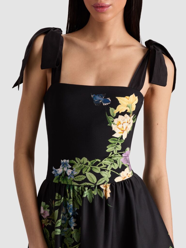 Oriana Drop Waist Midi Dress Full Size Image 4
