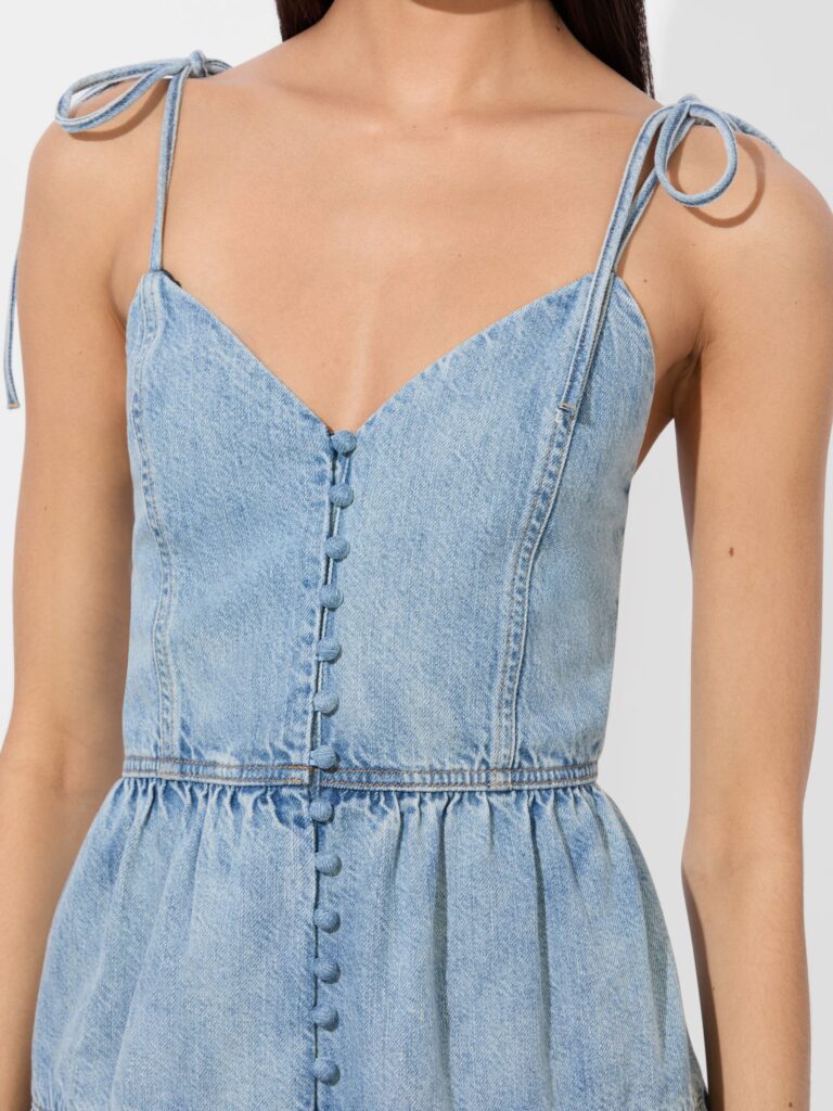 Shanti Denim Mini Dress Full Size Image 4