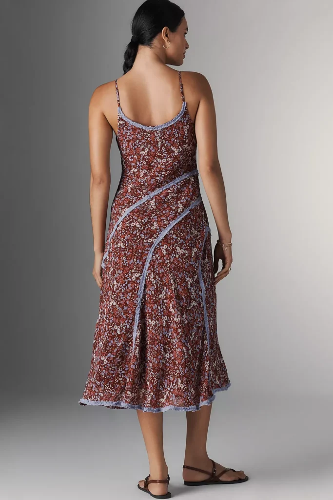 Sleeveless Appliqué Slip Midi Dress Full Size Image 2