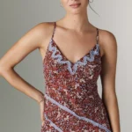 Sleeveless Appliqué Slip Midi Dress Thumbnail 3