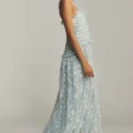 Sleeveless Tulle A-Line Maxi Dress Thumbnail 2