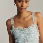 Sleeveless Tulle A-Line Maxi Dress Thumbnail 4