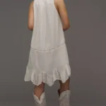 Sleeveless V-Neck Lace Mini Dress Thumbnail 2