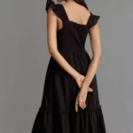 The Peregrine Square-Neck Midi Dress Thumbnail 4