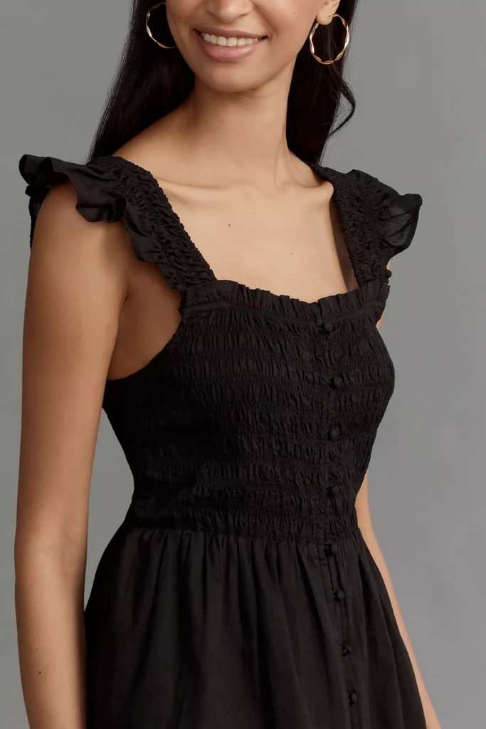 The Peregrine Square-Neck Midi Dress Full Size Image 2