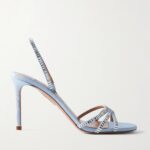 Memoire Crystal-Embellished Grosgrain Sandals Thumbnail 1