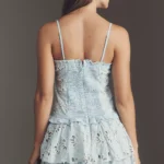 Kaiya Eyelet Ruffled Tiered Mini Dress Thumbnail 2