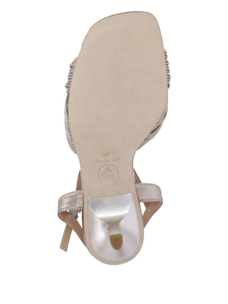 60mm Knotted Ankle-Strap Sandals Full Size Image 3