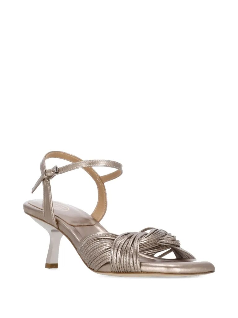 60mm Knotted Ankle-Strap Sandals Full Size Image 5