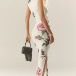 Ariel Sleeveless Fitted Mesh Midi Dress Thumbnail 2