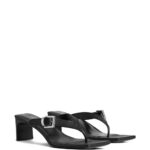 55mm Buckle-Fastening Square-Toe Sandals Thumbnail 3