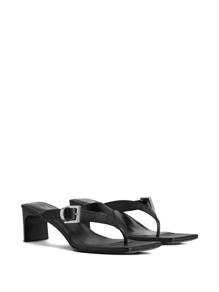 55mm Buckle-Fastening Square-Toe Sandals Full Size Image 3