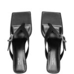 55mm Buckle-Fastening Square-Toe Sandals Thumbnail 4