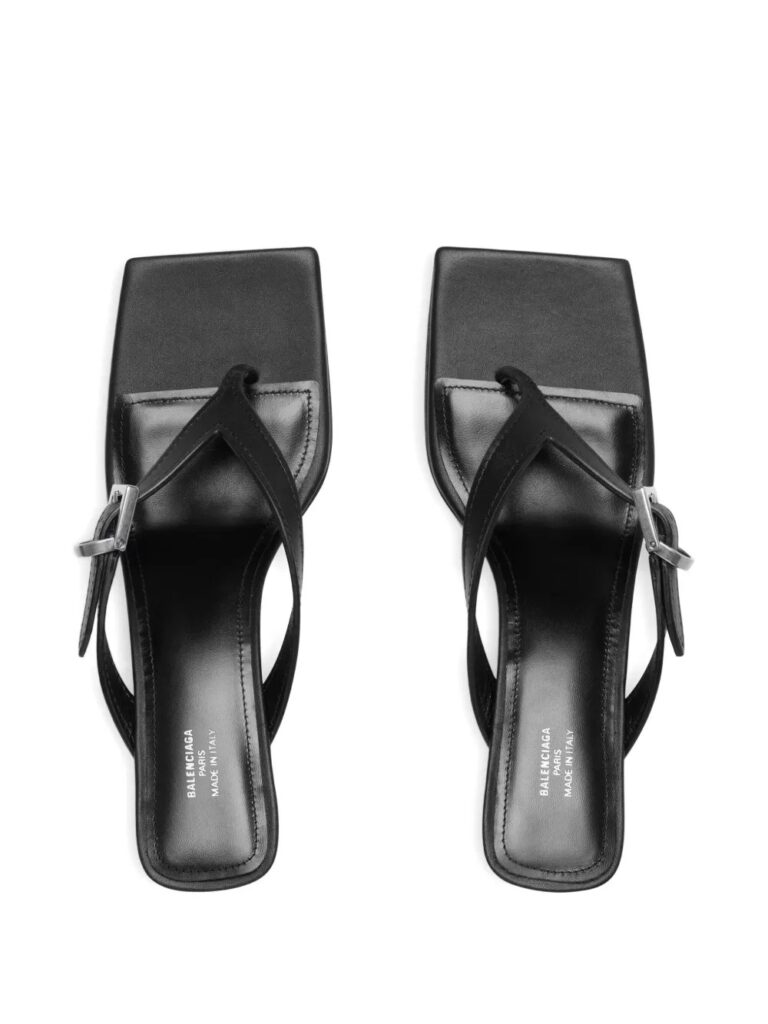 55mm Buckle-Fastening Square-Toe Sandals Full Size Image 4