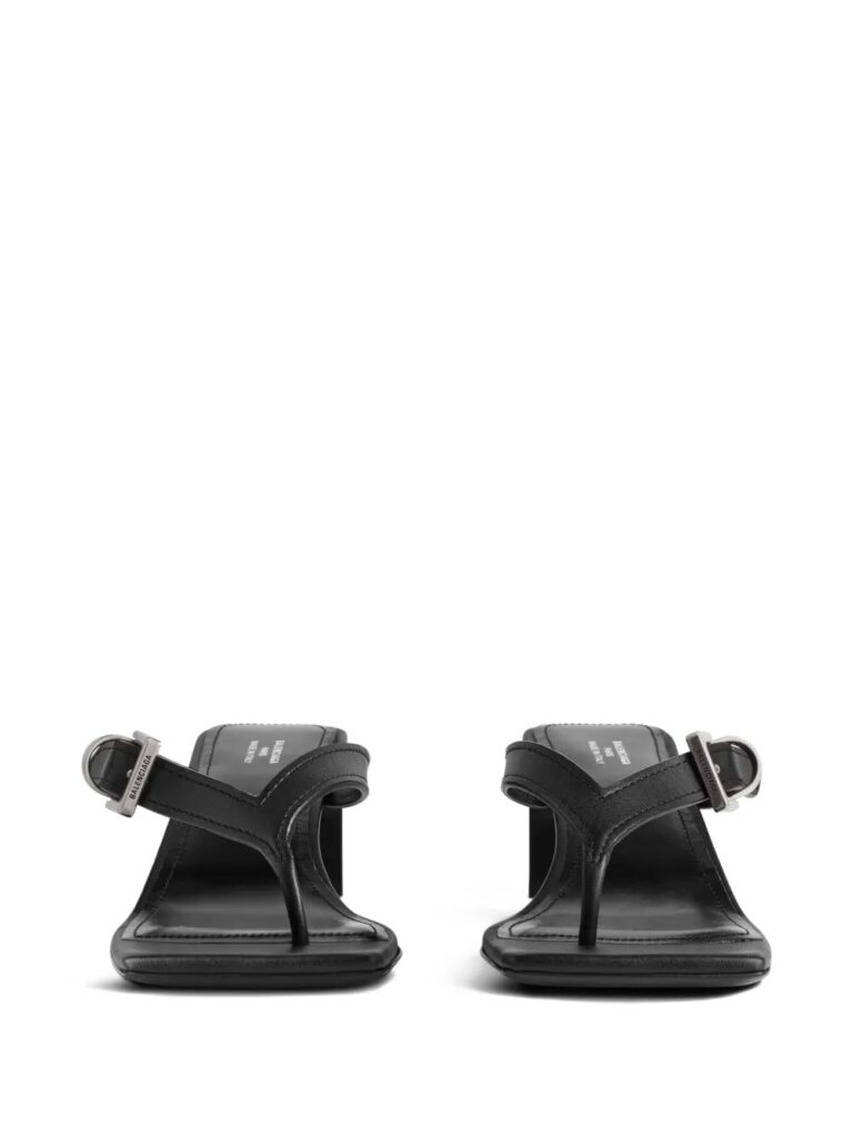 55mm Buckle-Fastening Square-Toe Sandals Full Size Image 2