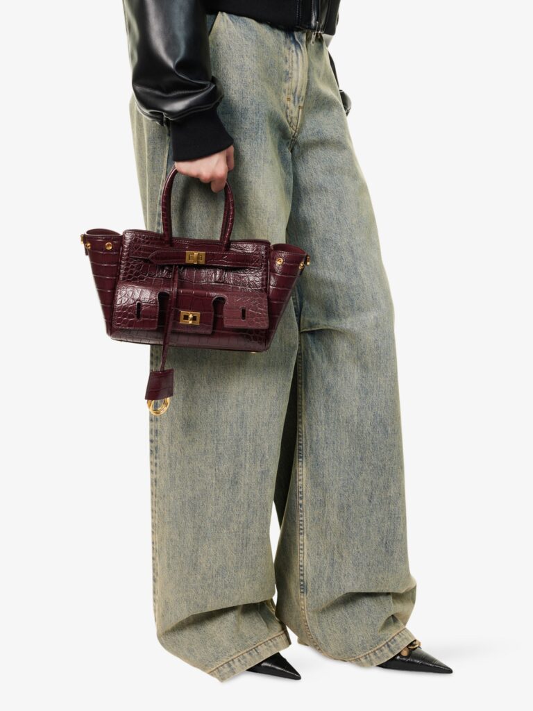 Bel Air Carry All Mini Leather Top-Handle Bag Full Size Image 5