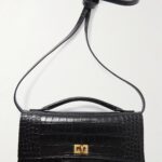 Bel Air small Croc-Effect Leather Clutch Thumbnail 1