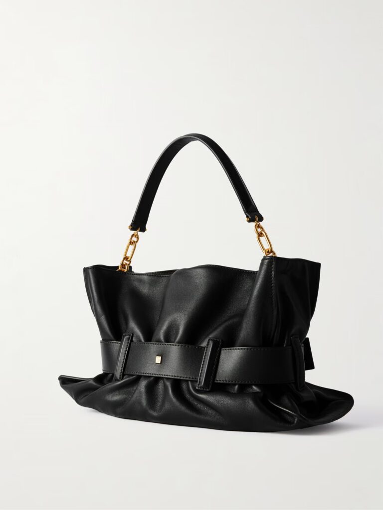 Anthem Medium Buckled Leather Shoulder Bag Full Size Image 4