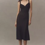 Alegra Sleeveless V-Neck Stretch Lace Midi Dress Thumbnail 1