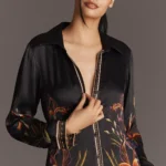 Ferlina Long-Sleeve Midi Shirt Dress Thumbnail 3