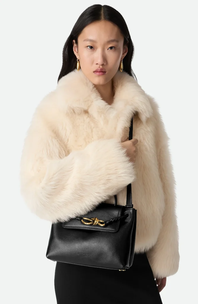 Small Ciao Ciao Knot Detail Leather Top Handle Bag Full Size Image 3