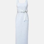 Bow-Detail Crystal-Embellished Midi Dress Thumbnail 5