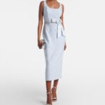 Bow-Detail Crystal-Embellished Midi Dress Thumbnail 1
