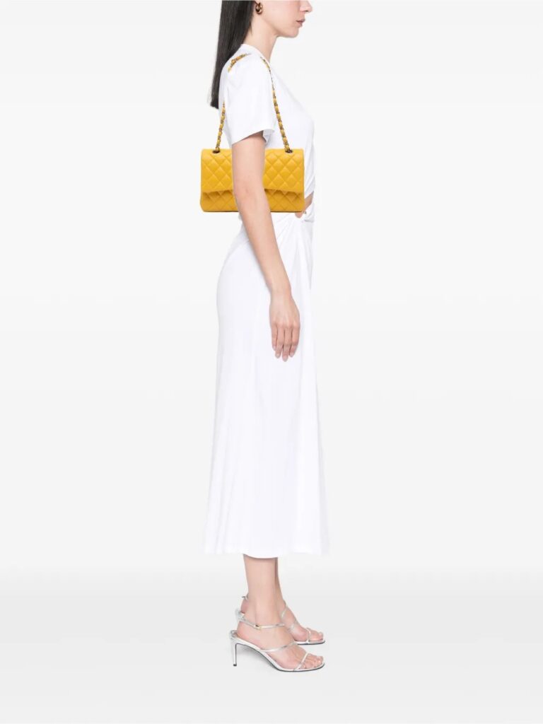 Medium Classic Lambskin Double Flap Shoulder Bag Full Size Image 5
