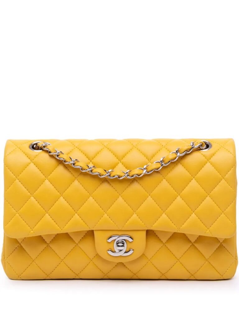 Medium Classic Lambskin Double Flap Shoulder Bag Full Size Image 1