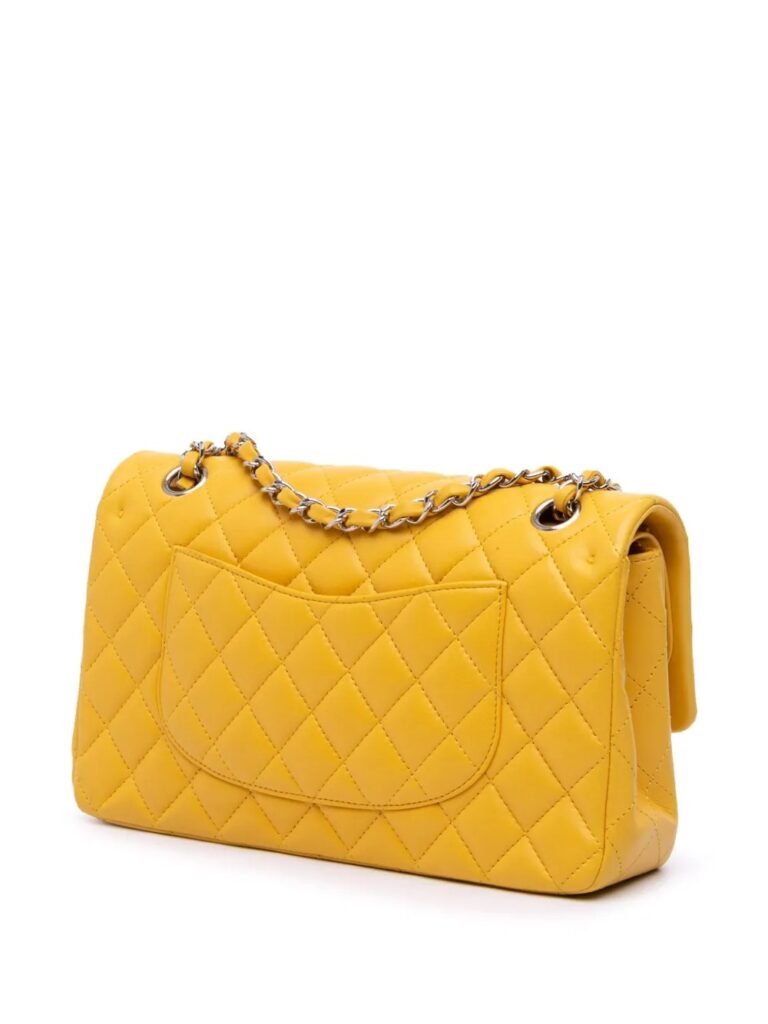 Medium Classic Lambskin Double Flap Shoulder Bag Full Size Image 3