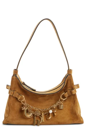 CHLOÉ Charms Suede Hobo Bag