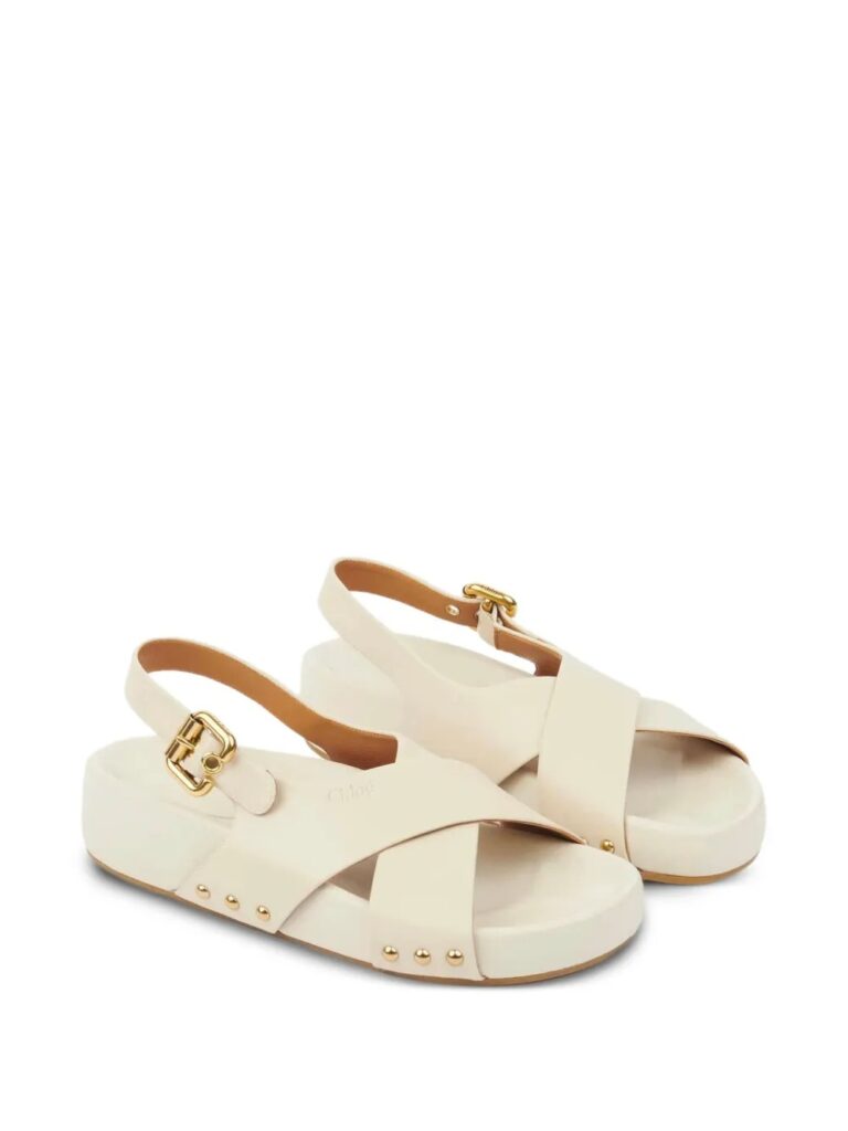 Mae Cross-Strap Studded Sandals Full Size Image 5