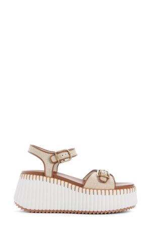 CHLOÉ Nama Platform Wedge Sandal