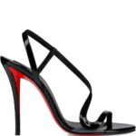 100mm Pink Z Leather Slingback Heeled Sandals Thumbnail 1