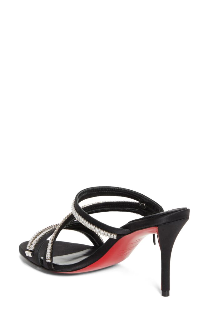 Merylzip Crystal Embellished Sandal Full Size Image 4