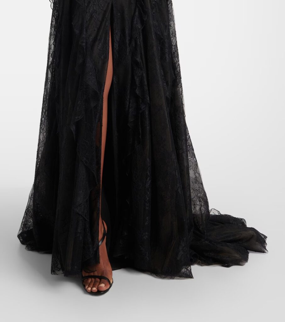 Halterneck Lace Gown Full Size Image 5