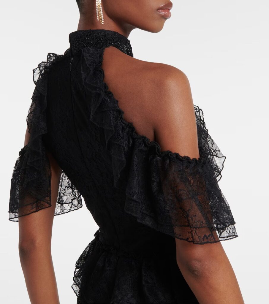 Halterneck Lace Gown Full Size Image 3