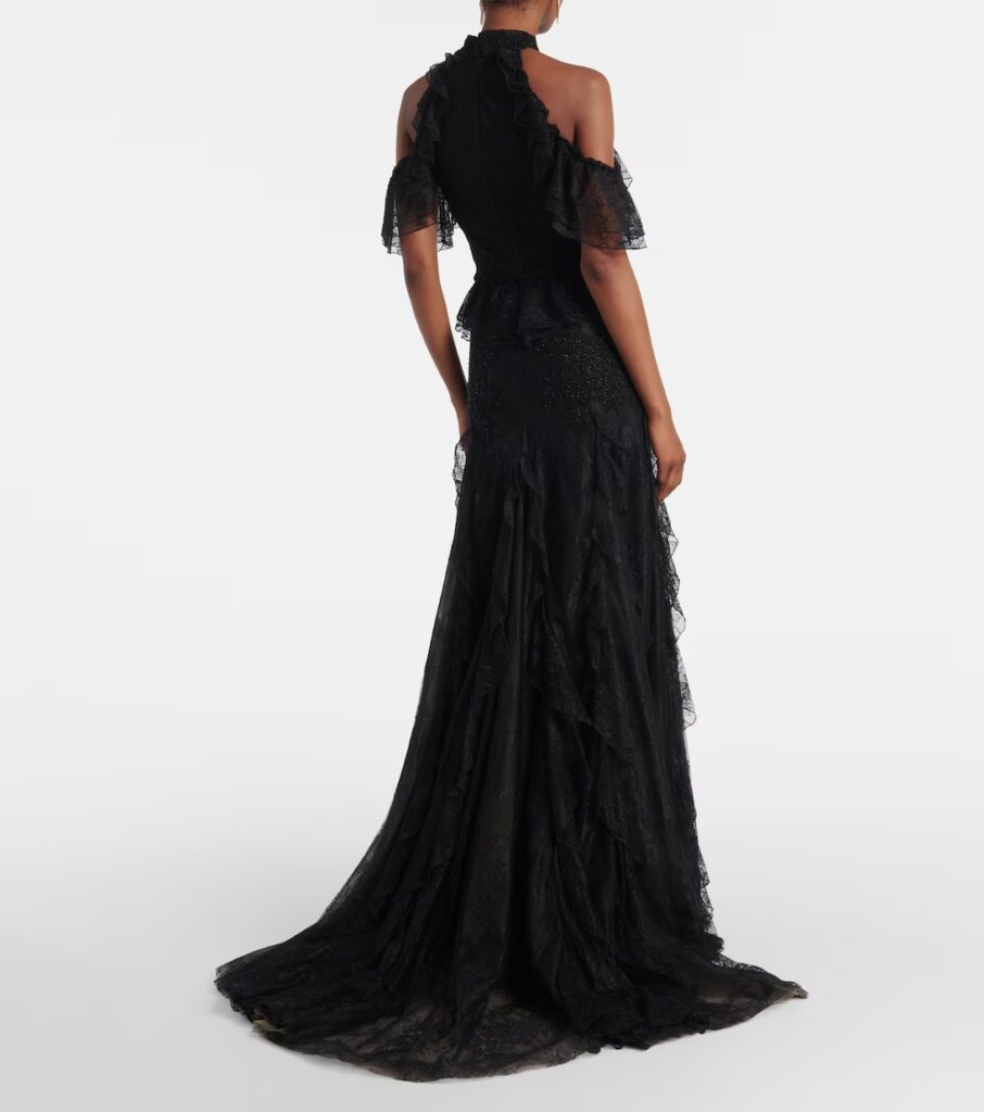 Halterneck Lace Gown Full Size Image 6