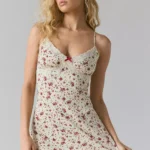 Ditsy Floral Lace-Trim Slip Mini Dress Thumbnail 1