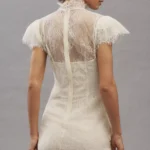 Silentium Flounce-Sleeve Lace Mini Dress Thumbnail 2